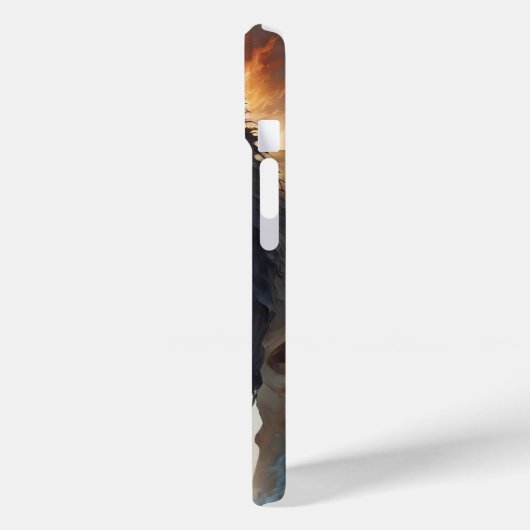 イスラエル国旗を掲げた激しいライオン Case-Mate iPhoneケース (裏面 / 左)