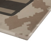 イスラエル国旗オンデザート迷彩柄 カッティングボード (角)