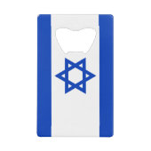 イスラエル国旗クレジットカードボトル公開者 クレジットカード栓抜き (正面)