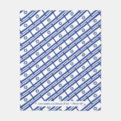 イスラエル国旗メシア聖なる書物、 経典ラブカバー フリースブランケット (正面)