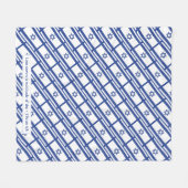 イスラエル国旗メシア聖なる書物、 経典ラブカバー フリースブランケット (正面(横))