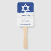 イスラエル国旗ユダヤイベントバー/バルミツワー ハンドファン (裏面)