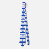 イスラエル国旗ユダヤ人ネックタイ ネクタイ (正面)