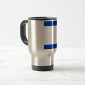 イスラエル国旗 – דגל ישראל - ישראלדיקע פאן トラベルマグ (正面左)