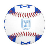 イスラエル国旗&イスラエルのスポーツ/野球ボール 野球ボール (裏面)