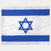 イスラエル国旗 – イスラエル伝統のタペストリー フリースブランケット (正面(横))
