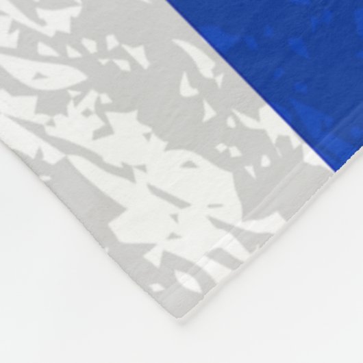 イスラエル国旗 – イスラエル伝統のタペストリー フリースブランケット (角)