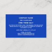 イスラエル国旗、イスラエル国旗 名刺 (裏面)