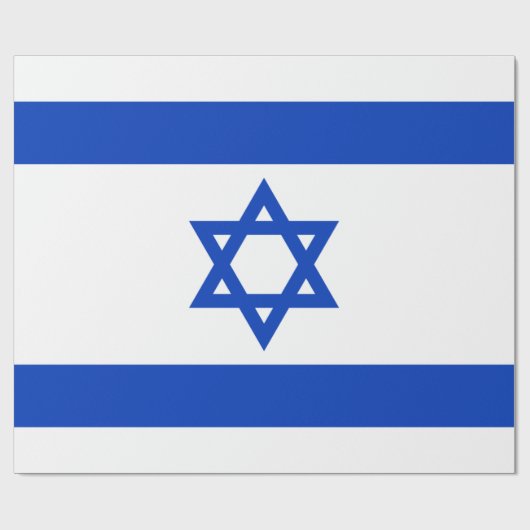 イスラエル国旗（イスラエル） ラッピングペーパー (フラット)