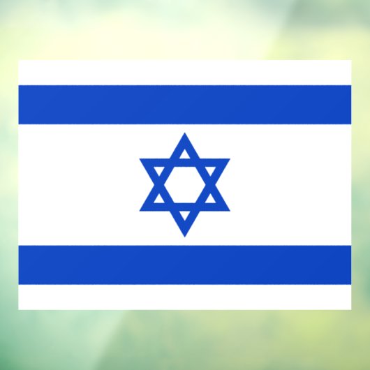イスラエル国旗 ウィンドウサイン (シート3)