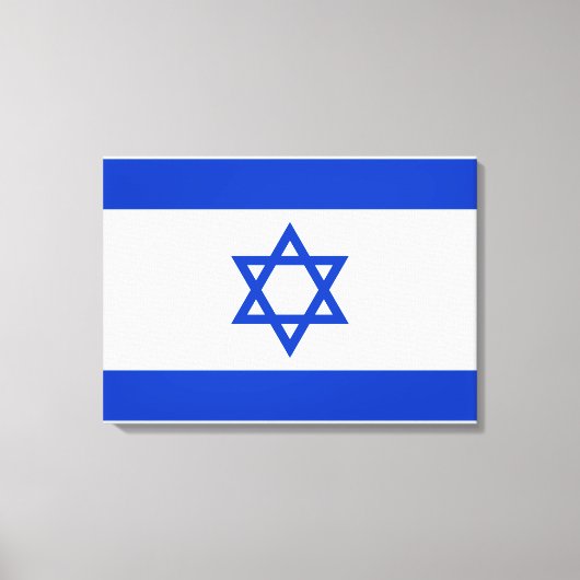 イスラエル国旗 キャンバスプリント (正面)