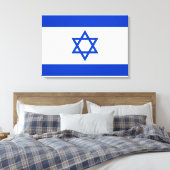 イスラエル国旗 キャンバスプリント (インサイチュ (寝室))