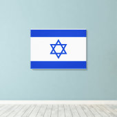 イスラエル国旗 キャンバスプリント (インサイチュ (ウッドフロア))