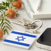 イスラエル国旗 キーホルダー (正面右)