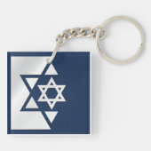 イスラエル国旗 キーホルダー (裏面)