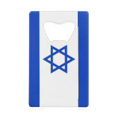 イスラエル国旗 クレジットカード栓抜き (正面)