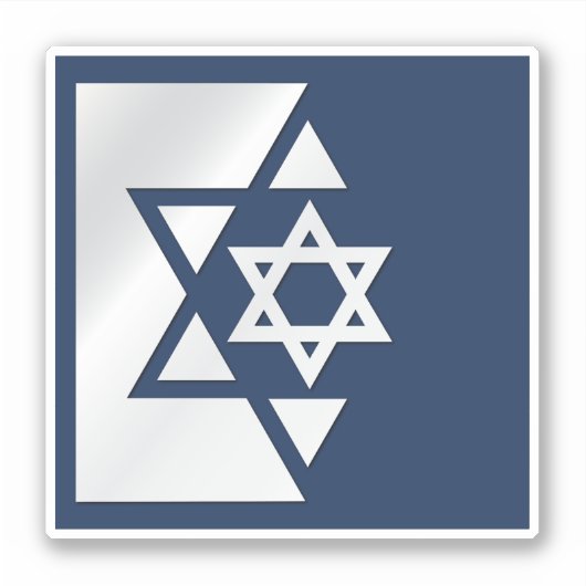 イスラエル国旗 シール (正面)