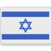 イスラエル国旗 シール (正面)