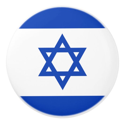 イスラエル国旗 セラミックノブ (正面)