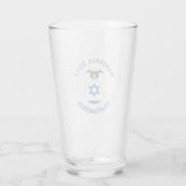 イスラエル国旗 ハヌカ 祭天使 パーソナライズド 飲み物 タンブラーグラス (裏面)