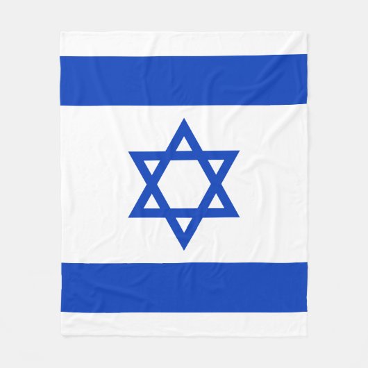 イスラエル国旗 フリースブランケット (正面)