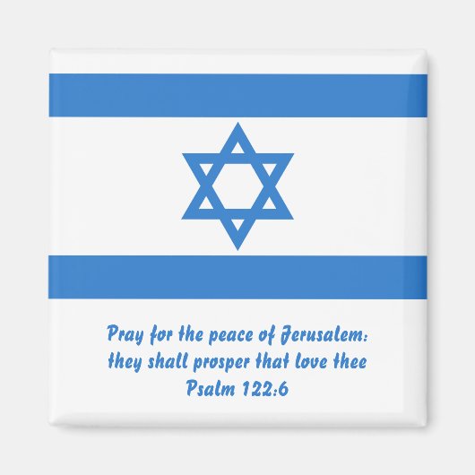 イスラエル国旗、 マグネット (正面)