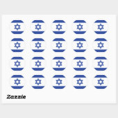 イスラエル国旗 ラウンドシール (シート)