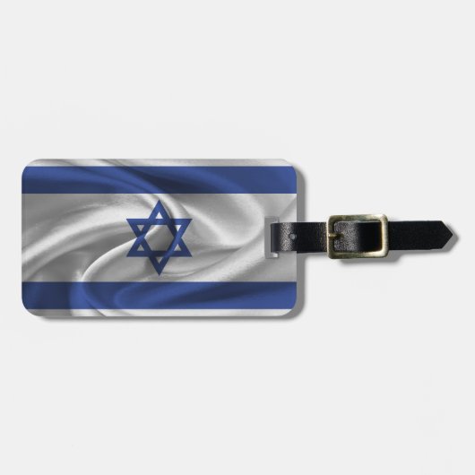 イスラエル国旗 ラゲッジタグ (正面横)