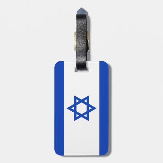 イスラエル国旗 ラゲッジタグ (裏面縦)