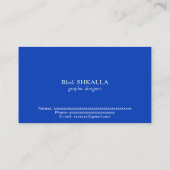 イスラエル国旗 名刺 (裏面)