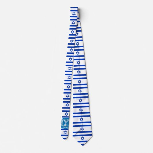 イスラエル国旗・国章・イスラエル国旗 ネクタイ (裏面)