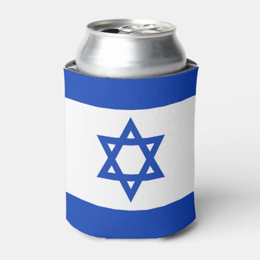 イスラエル国旗 缶クーラー (缶正面)