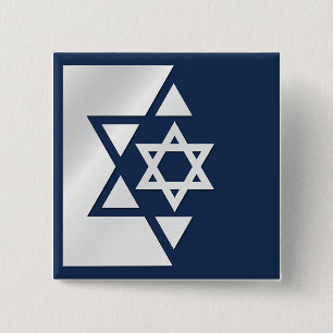 イスラエル国旗 缶バッジ