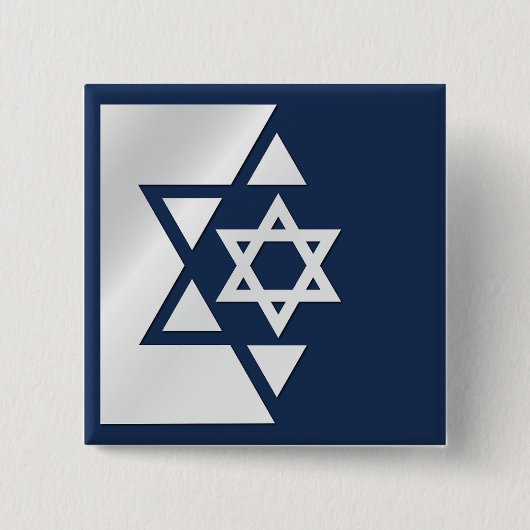 イスラエル国旗 缶バッジ (正面)