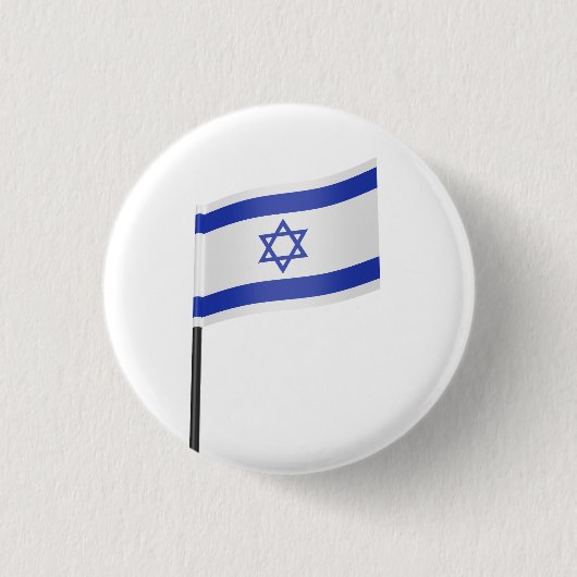 イスラエル国旗 缶バッジ (正面)