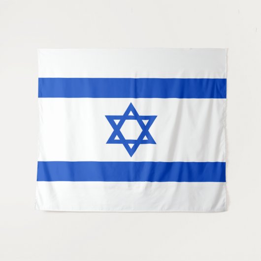 イスラエル国旗 青い星のダビデ タペストリー (正面(横))
