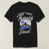 イスラエル国旗Iイスラエル国旗I休暇ギフトIイスラエル Tシャツ (デザイン正面)