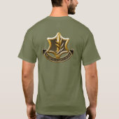 イスラエル国防軍Idf Army軍隊メンズロゴ Tシャツ (裏面)