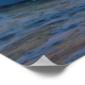 イスラエル地中海の海の夕日。 ポスター (角)