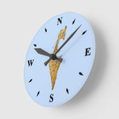 イスラエル地図の時計 ラウンド壁時計 (傾斜)