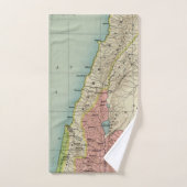 イスラエル地図 バスタオルセット (ハンドタオル)