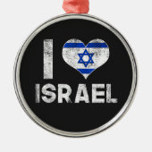 イスラエル大好き メタルオーナメント (正面)