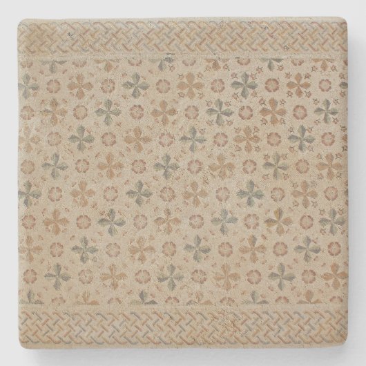 イスラエル広場コースターからモザイクタイル床 ストーンコースター (正面)