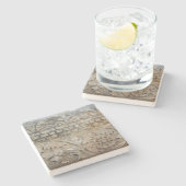 イスラエル広場コースターの石の質感 ストーンコースター (横)