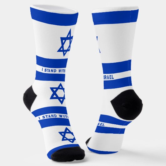 イスラエル支持のクルーソックス ソックス (傾斜あり)