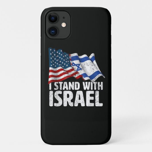 イスラエル支持 アメリカ国旗 Case-Mate iPhoneケース (裏面)