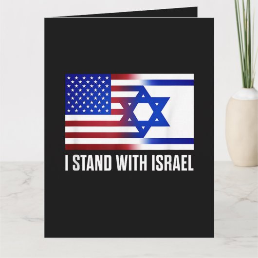 イスラエル支持 愛国心 サンキューカード (正面)