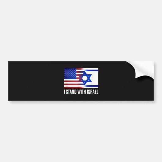 イスラエル支持 愛国心 バンパーステッカー (正面)