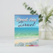 イスラエル旅行ポスター 死海 ポストカード (スタンド正面)