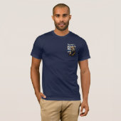 イスラエル旗と堂々たるユダの獅子 Tシャツ (正面フル)